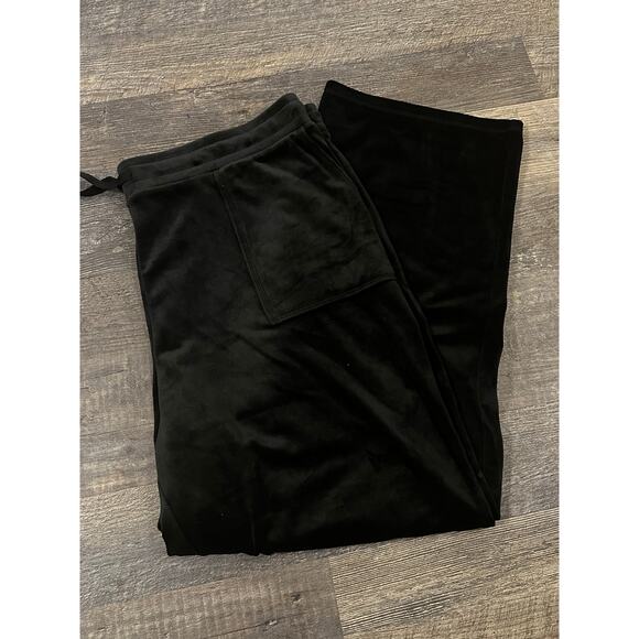 Westbound Pants - Westbound Womens Black Stretch Elastic Waist Straight Leg Sweatpants Size XL NWT
